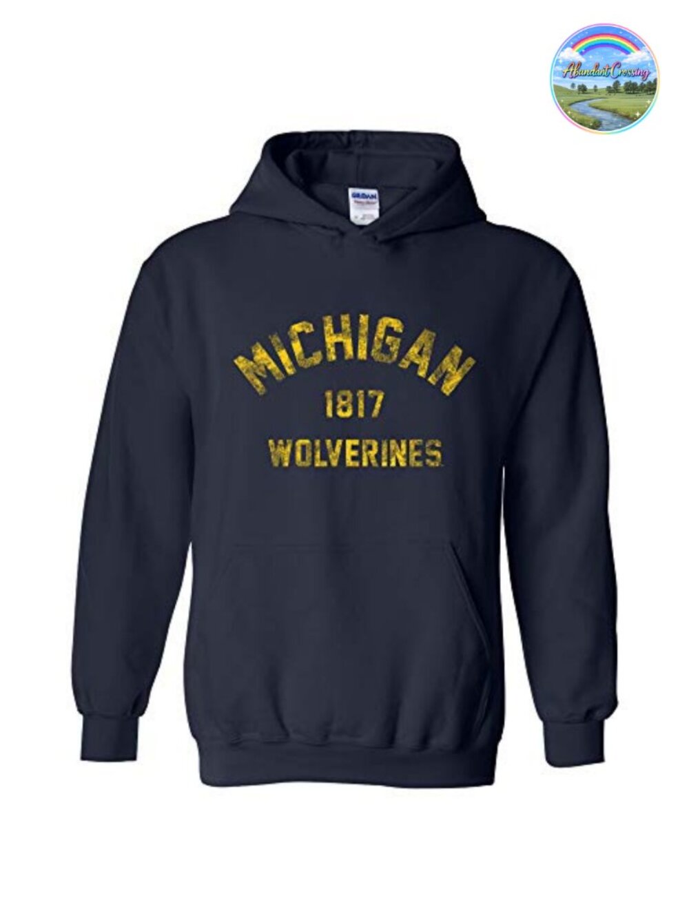 NCAA Vintage Year Arch Collegiate Hoodie, Unisex, Cotton Poly Blend Fleece